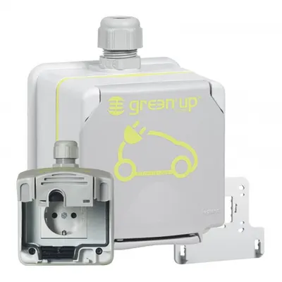 Priza aparenta GREEN UP verde'up Access - IP66-IK08 - compatibil incarcare Dacia Spring / Renault
