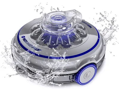Robot de curățare a piscinei fără fir Gre - Wet Runner Plus, gri/albastru
