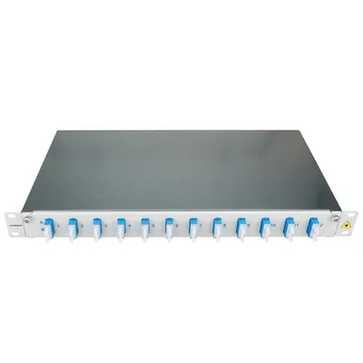 Patchpanel FO 19, 1UV, culisant, pentru 8 fibre, SC, SM