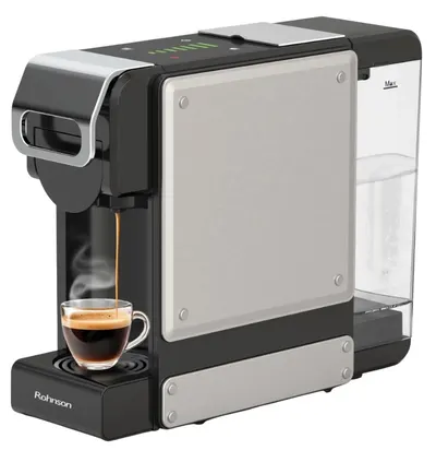 Aparat de cafea cu capsule Rohnson - R-98054, 19 bare, 1 l, negru/inox