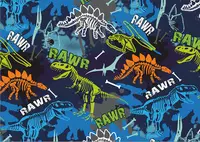 Bloc de desenat №4 Rainbow - Dinosaurs, 190 g, 10 coli