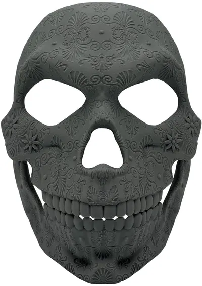 Print 3D 3D Morph Lab - Catrina, mască de față, gri