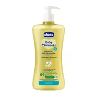 Sampon fara lacrimi Chicco Baby Moments, musetel, 500ml, 0luni+