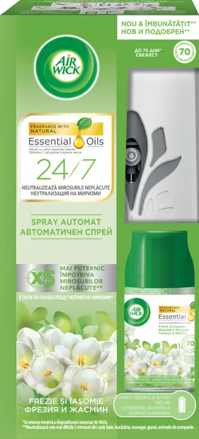 Set de odorizante Air Wick - Frezie și iasomie, 250 ml