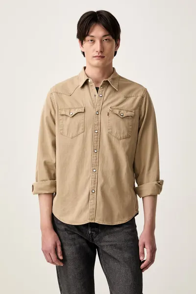Levi's cămașă pentru bărbați din bumbac BARSTOW WESTERN STANDARD