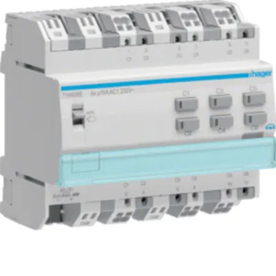 Modul 6 ieșiri 16A, KNX, cu monitorizarea curentului
