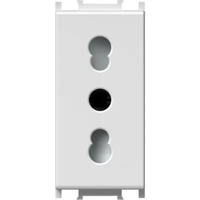 Modul Priza st. italian 1M 16A ST IP20 alb, TEM Modul TEM-VM30PW-B