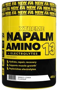 Xtreme Napalm Amino 13 + Electrolytes, fructul dragonului, 450 g, FA Nutrition