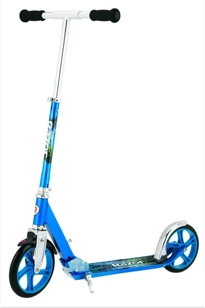 Trotineta pliabila roti mari adulti si copii 8+ ani Razor A5 Lux Albastru