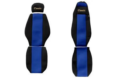 Set huse scaun textil camion compatibile cu Mercedes Actros MP 1 (01.1996-12.2003) cu tetiere diferite