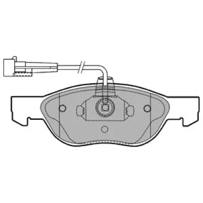 Set placute frana, frana disc DELPHI LP1413