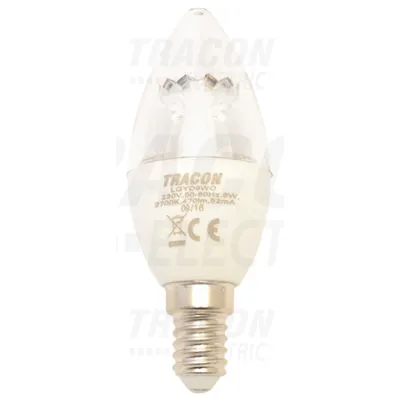 Sursa LED, lumanare cu posib.de regl. fluxului luminos LGYD6WO 230 V, 50 Hz, E14, 6 W, 470 lm, 2700 K, 240°, EEI=A+