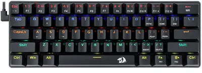 Tastatura mecanica Redragon - Jax K613-KB, brown, LED, neagra