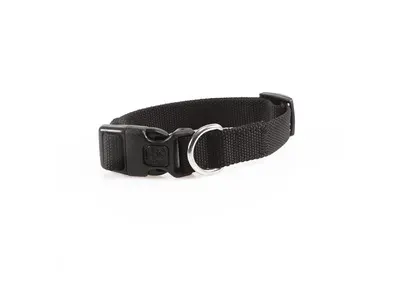 Zgarda caini, neagra, ecologica, reglabila, 40-60 cm x 2 cm