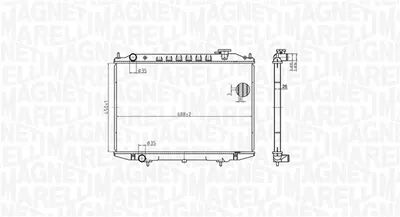 Radiator motor potrivit NISSAN NAVARA, PICK UP 2.5D