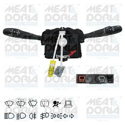 Comutator coloana directie (control computer; Indicatorii; lumini; stergatoare) potrivit CITROEN BERLINGO MULTISPACE, BERLINGO MINIVAN, JUMPY II, JUMPY III; PEUGEOT EXPERT, EXPERT TEPEE 01.07-