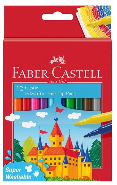 Set carioci Faber-Castell Castle - 12 culori