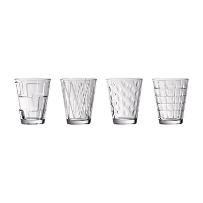 Set pahare apa 4 bucati DRESSED UP, 310 ml