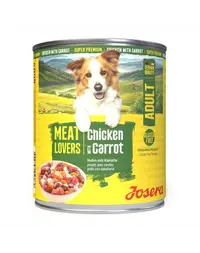 Hrană umedă câini pui și morcov 800 g Josera Meat Lovers Menu