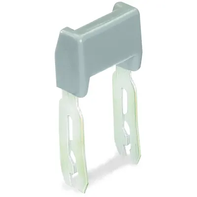 Staggered jumper; insulated; from 1 to 6; Spacing: 5 mm; suitable for 2-conductor female plugs; gray