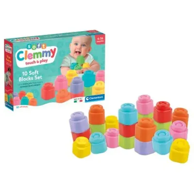 Jucarie bebelusi Clementoni Set Constructie 10 Piese Moi