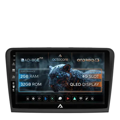 Navigatie Skoda Superb 2 (2008-2015), Android, E-Octacore 2GB RAM + 32GB ROM, 10.1 Inch - AD-BGE10002+AD-BGRKIT043