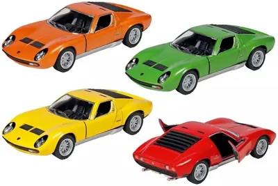 Mașinuță din metal Goki - Lamborghini Miura P400 SV 1971, 1:34, sortiment