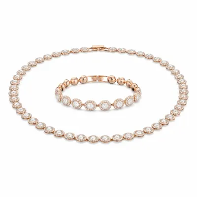 Set Angel Brățară+Colier Cadou Rose Gold