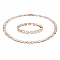 Set Angel Brățară+Colier Cadou Rose Gold