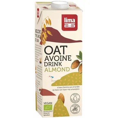 Bautura vegetala cu ovaz si migdale bio 1l Lima