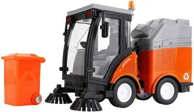Jucărie electronică Wenyi - Mașină de colectare a gunoiului, 1:16