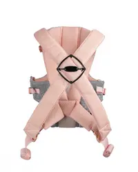 Marsupiu ergonomic pentru bebelusi KikkaBoo Gwen Fly tricot DeLux Roz de la 3luni,3 pozitii de transport, baveta moale detasabila, bretele reglabile cu mecanism de blocare transversala
