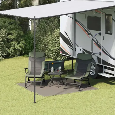 vidaXL Covoare pentru Cort Manual Gri deschis 200 x 200 cm Polietilenă