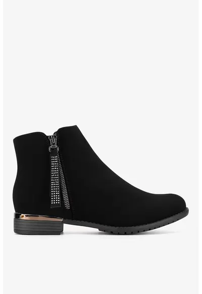 Ghete dama 5905588707400 - Sintetic - Negru - Negru