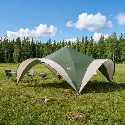 vidaXL Cort pentru Petreceri cu acoperiș Verde 400 x 400 x 320 cm