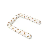 Aparatoare pentru patut, Qmini, Tip rulou, Cu husa detasabila, Lungime 180 cm, Din bumbac certificat Oeko Tex Standard 100, Teddy Toys