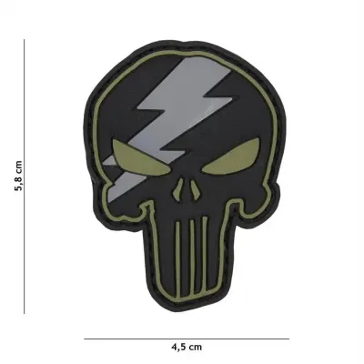 Patch Punisher Thunder Green velcro PVC - Default Title