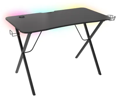 Birou gaming Genesis - Holm 200 RGB, negru