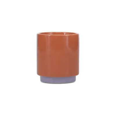 Ceașcă portocalie/mov din gresie ceramică 270 ml Duo – ONA