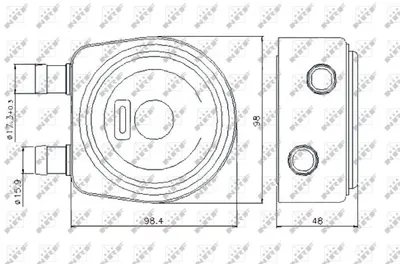 Termoflot Radiator Ulei Renault Avantime, Clio Ii, Espace Iii, Grand Scenic Ii, Laguna I, Laguna Ii, Megane I, Megane I Classic, Megane I Coach, Megane Ii, Rapid, Safrane Ii, Scenic I, Scenic Ii 1.9d