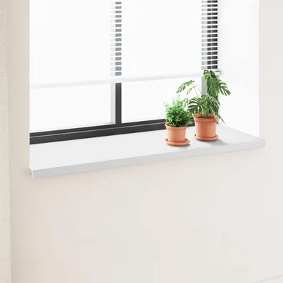 vidaXL Prag de fereastră Alb 140 x 50 x 4,5 cm PVC