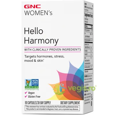 Formula pentru Echilibrul Hormonal, Emotional si Elasticitatea Pielii Femeilor Women`s Hello Harmony PMS 90cps