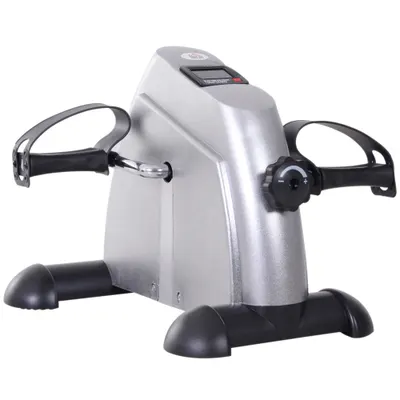 HOMCOM Bicicletă de Exerciții Compactă cu Rezistență Reglabilă și Ecran LCD pentru Antrenament la Domiciliu | Aosom Romania