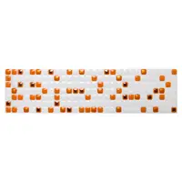 Brau decorativ faianta baie / bucatarie Tamara Orange 6.5 x 25