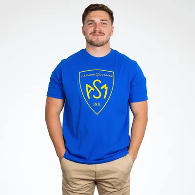 Tricou cu mânecă scurtă Teeboss ASM Clermont Bleu roi pentru bărbați