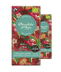 Ciocolata amaruie cu bucati de cacao - Bio