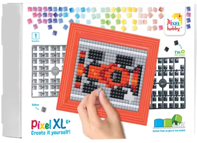 Set creativ cu cadru și pixeli Pixelhobby - XL, Mașină de curse