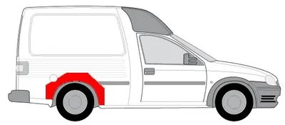 Segment reparatie aripa spate dreapta OPEL COMBO B intre 1994-1997