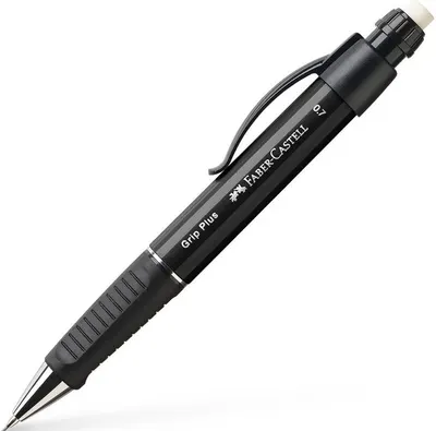 Creion automat Faber-Castell Grip Plus - Negru, 0.7 mm