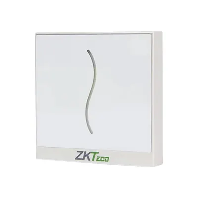 Cititor acces control ZKTeco GL-ER-PROID20-W-RS-2, RFID EM 125KHz, RS485, IP65, exterior/interior, alb